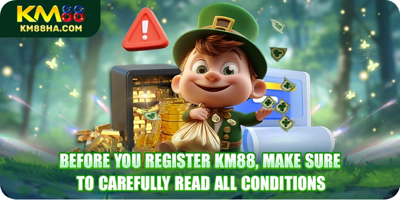 Before you register KM88, make sure to carefully read all conditions Before you register KM88, make sure to carefully read all conditions