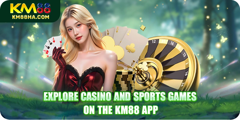 Explore casino and sports games on the KM88 app