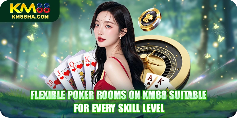 Flexible Poker rooms on KM88 suitable for every skill level Flexible Poker rooms on KM88 suitable for every skill level