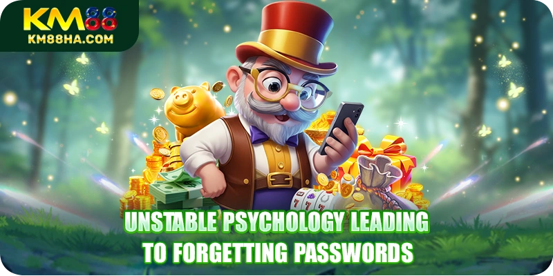 Unstable psychology leading to forgetting passwords. Unstable psychology leading to forgetting passwords.